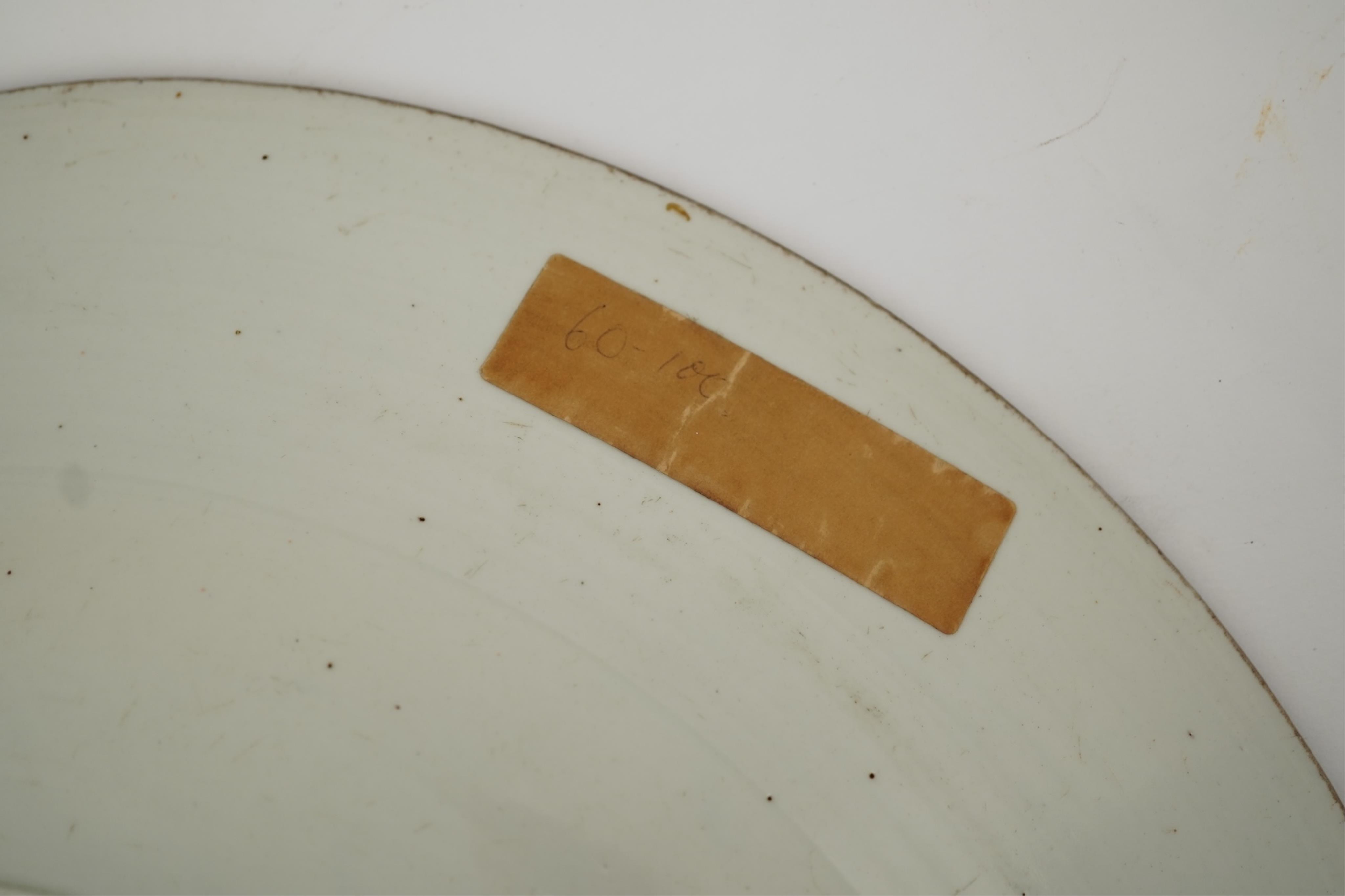 A good Japanese Arita blue and white dish, Genroku period (1688-1704)
